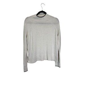 Smartwool‎ Women’s Large Sweater Edgewood Mock Neck Natural Donegal Ivory Cream